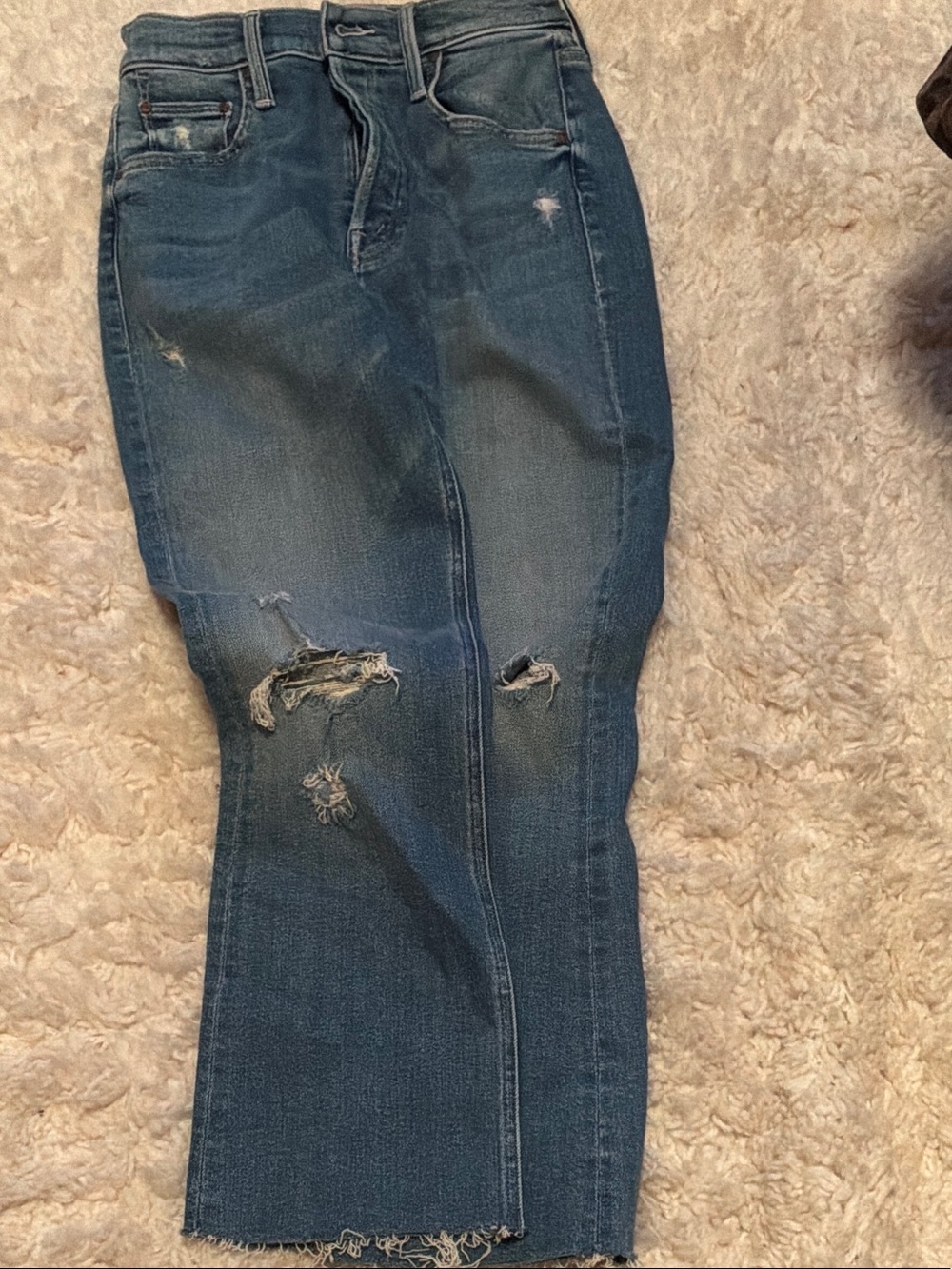 MOTHER  jeans Tripper Ankle Fray
